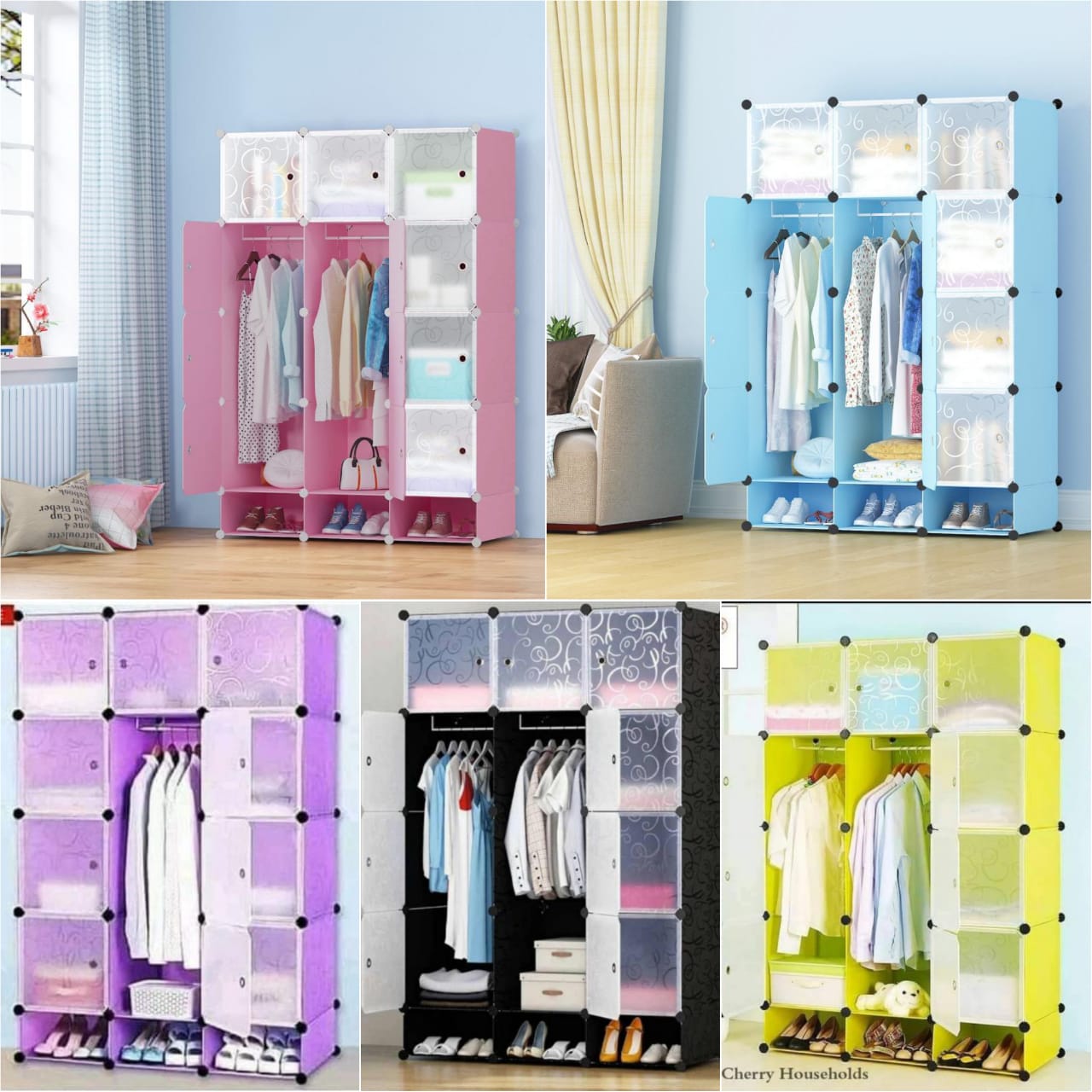 portable Plastic wardrobe